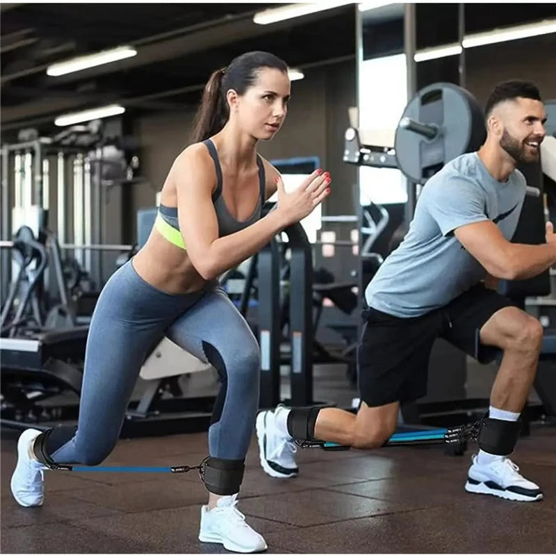 Conjunto de bandas de resistencia, equipos de ejercicio de entrenamiento, correas de tobillo, bandas elásticas de Fitness para Yoga, gimnasio en casa, deporte para hombre y mujer