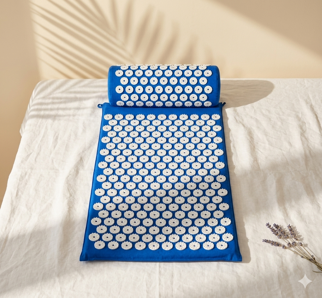 Kit Tapete Acupresión con Almohada 
Cervical | Recovery y Relajación Profunda | 
Bienestar Mujer España"
