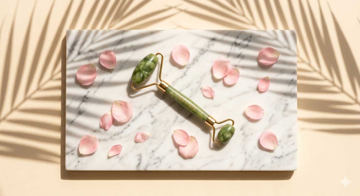 Masajeador de rodillo de jade Natural, tabla de raspado, rodillo de masaje de pies, levantamiento facial y piedra de jade raspadora de doble cabeza antiarrugas