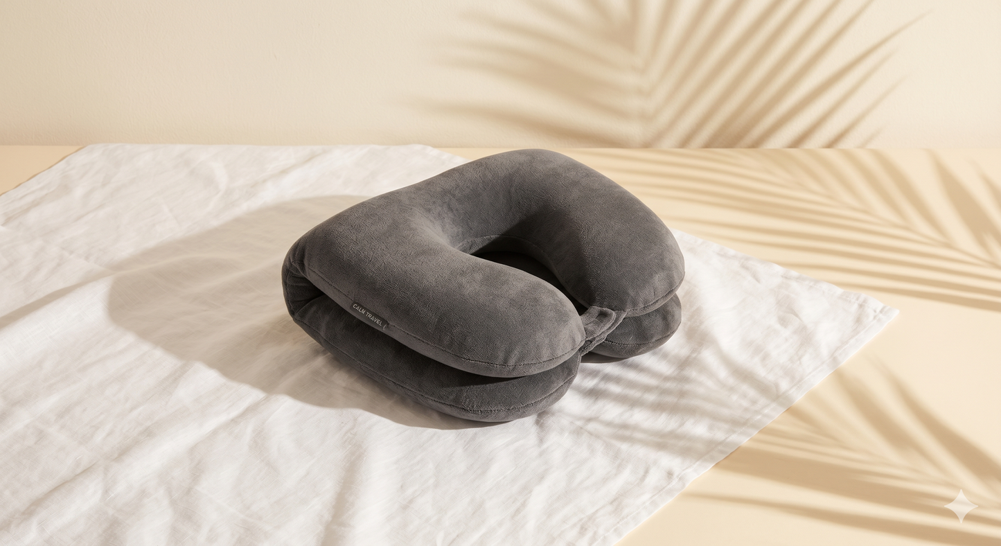 Almohada de viaje suave en forma de U, almohada de viaje para el cuidado de la salud, espuma viscoelástica para el cuello, almohada Cervical para avión, cojín para el cuello