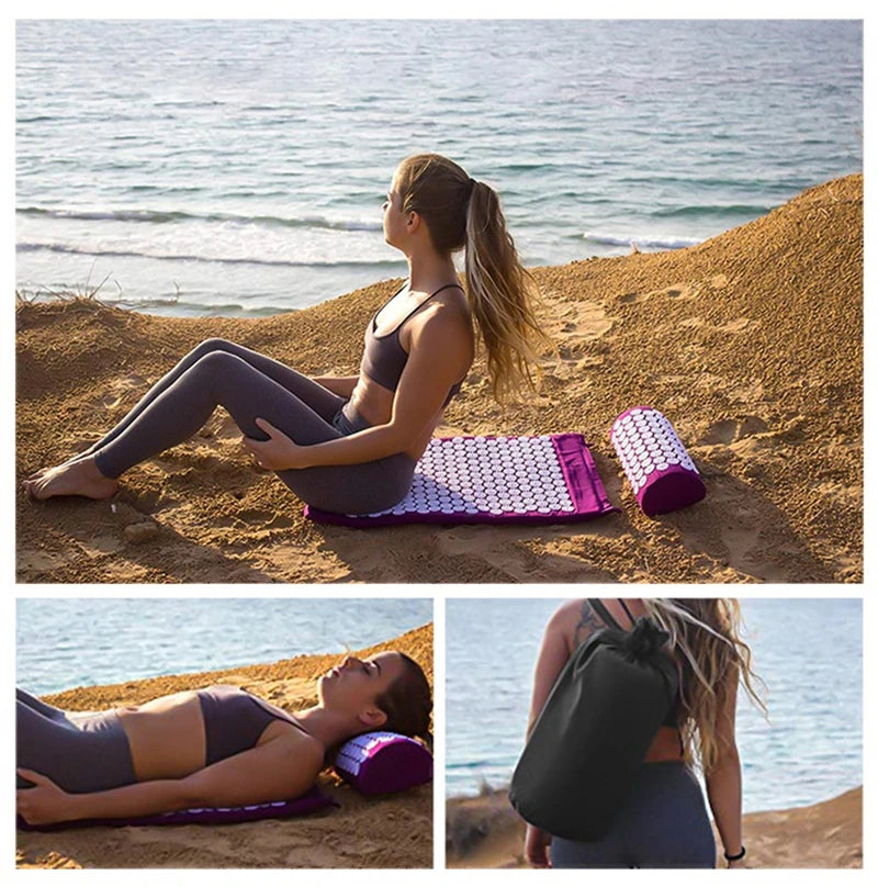 Kit Tapete Acupresión con Almohada 
Cervical | Recovery y Relajación Profunda | 
Bienestar Mujer España"