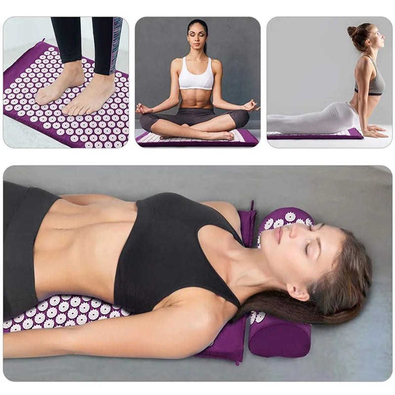 Kit Tapete Acupresión con Almohada 
Cervical | Recovery y Relajación Profunda | 
Bienestar Mujer España"
