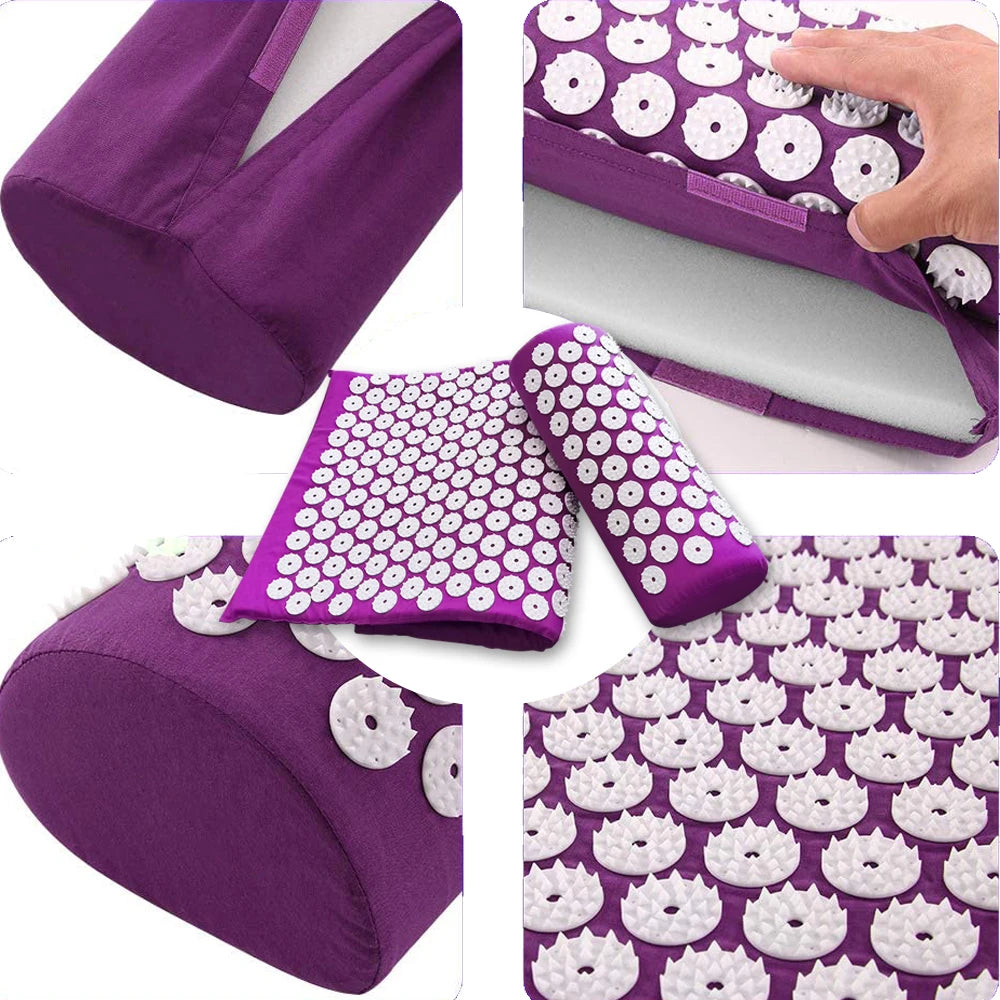 Kit Tapete Acupresión con Almohada 
Cervical | Recovery y Relajación Profunda | 
Bienestar Mujer España"
