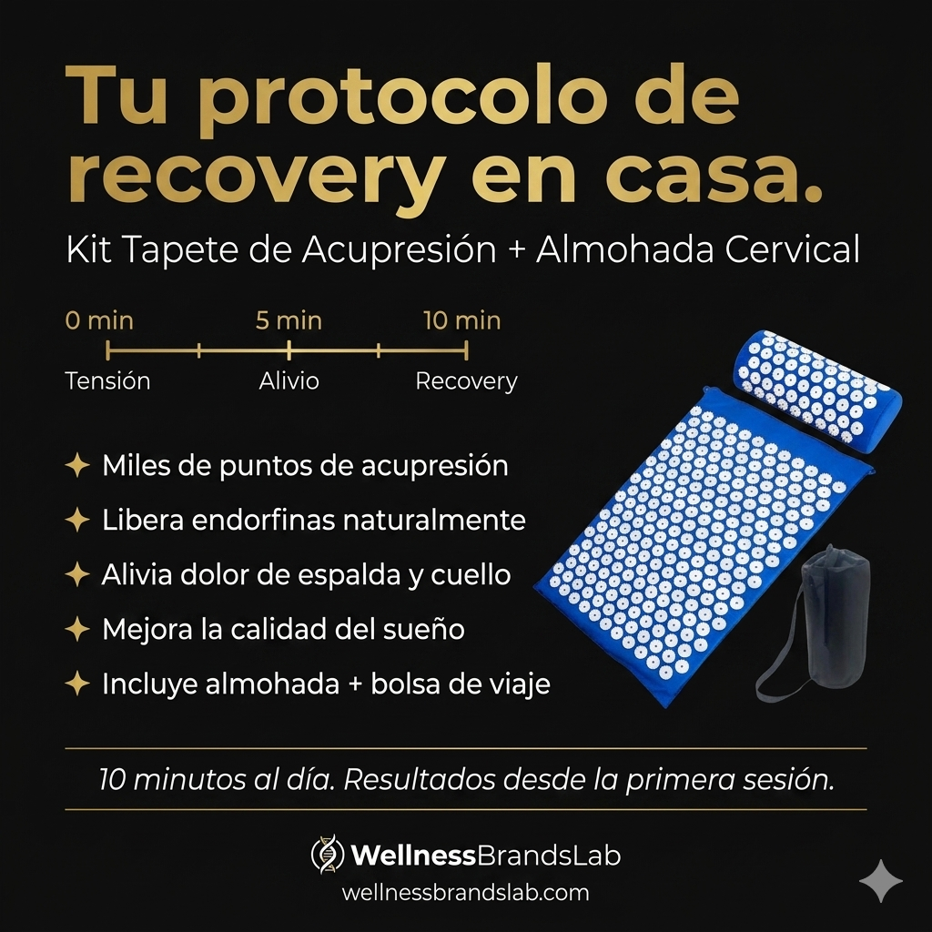 Kit Tapete Acupresión con Almohada 
Cervical | Recovery y Relajación Profunda | 
Bienestar Mujer España"