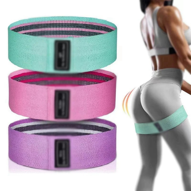 Juego de bandas de resistencia de 3 piezas para entrenamiento de cuerpo completo, entrenamiento de fuerza, yoga y Pilates, duradero y elástico