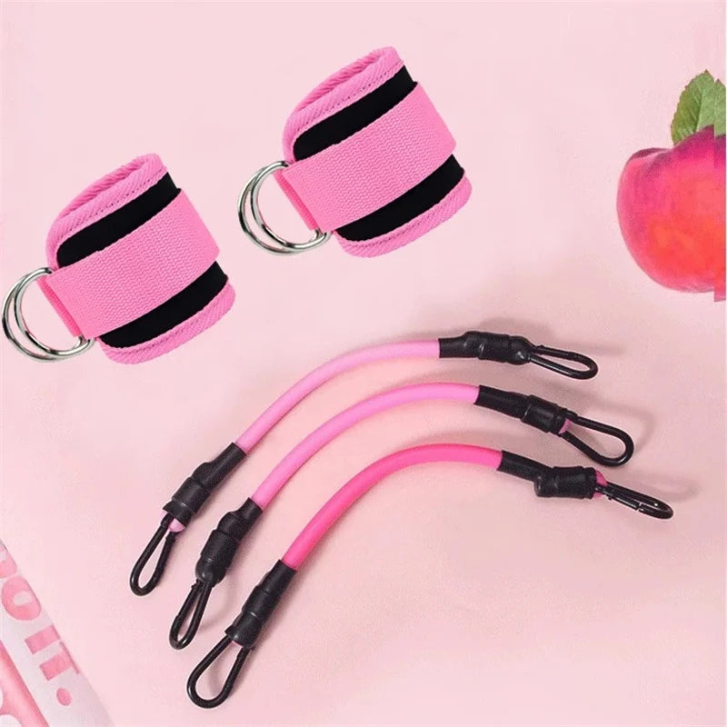 Conjunto de bandas de resistencia, equipos de ejercicio de entrenamiento, correas de tobillo, bandas elásticas de Fitness para Yoga, gimnasio en casa, deporte para hombre y mujer