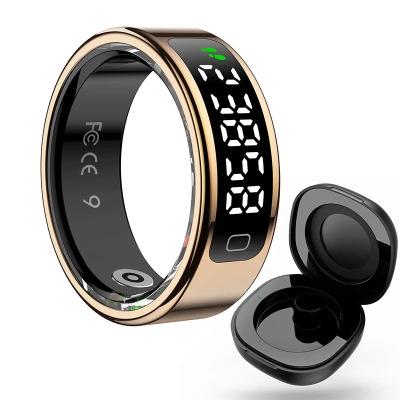 Anillo Inteligente Premium R11C | Monitor de Sueño Avanzado, SpO2 y Presión Arterial | Smart Ring Waterproof para Mujer | Wellness Brands