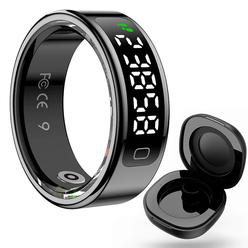 Anillo Inteligente Premium R11C | Monitor de Sueño Avanzado, SpO2 y Presión Arterial | Smart Ring Waterproof para Mujer | Wellness Brands
