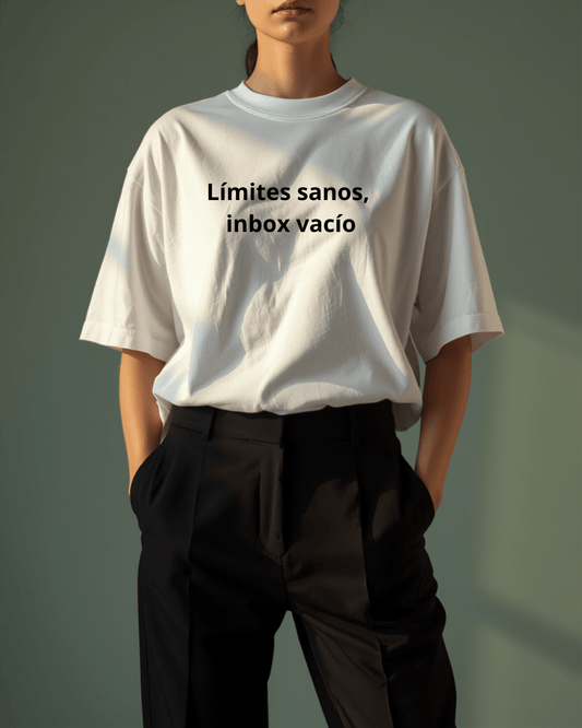 Límites Sanos, Inbox Vacío · Camiseta Oversized WBL - Wellness Brands