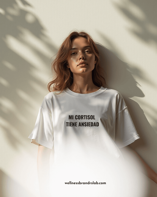 Mi Cortisol Tiene Ansiedad · Camiseta Oversized WBL - Wellness Brands